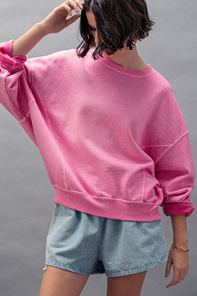 Crew Neck  Organic Cotton  Sweatshirt — alternate view 4