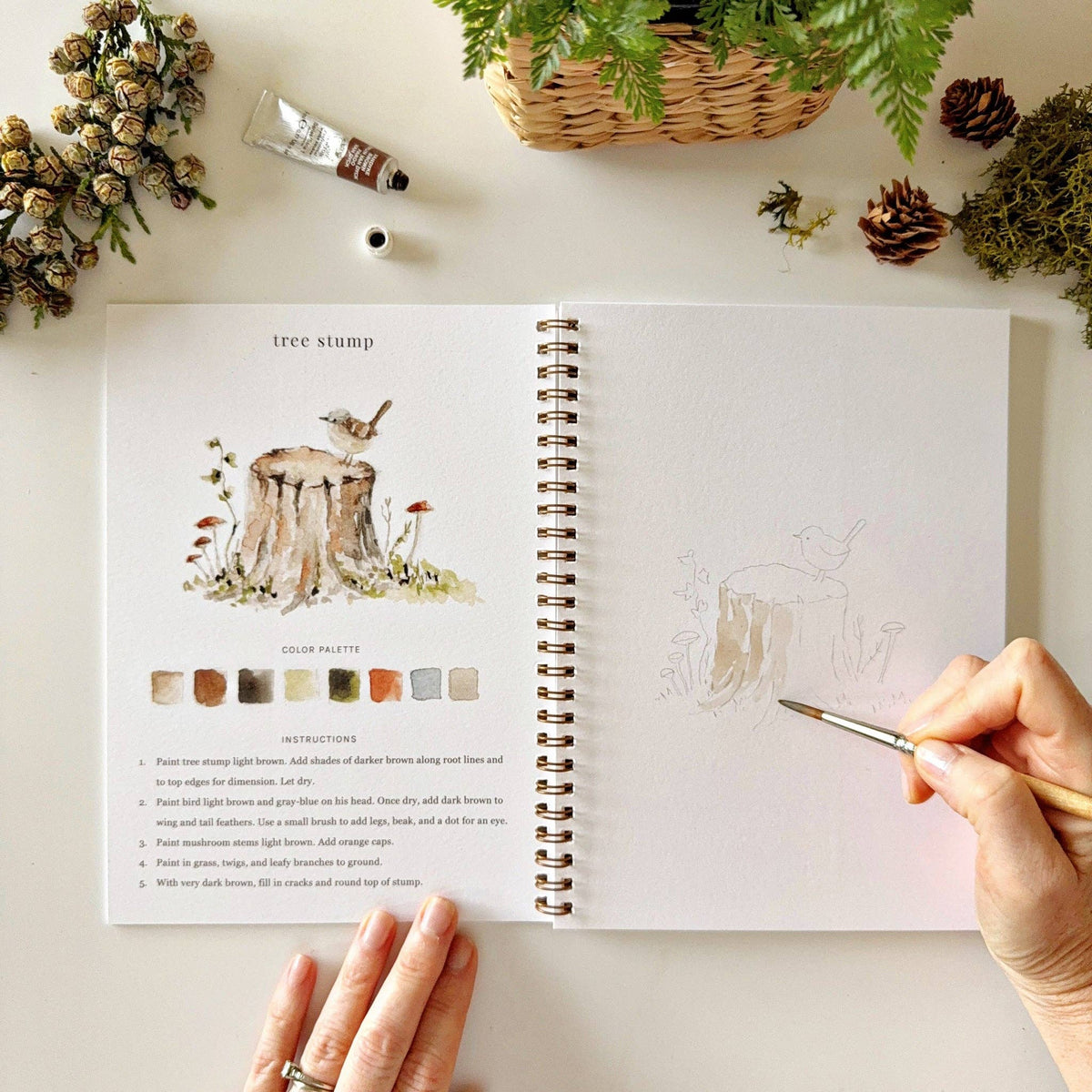 Woodland Watercolor Workbook — alternate view 7