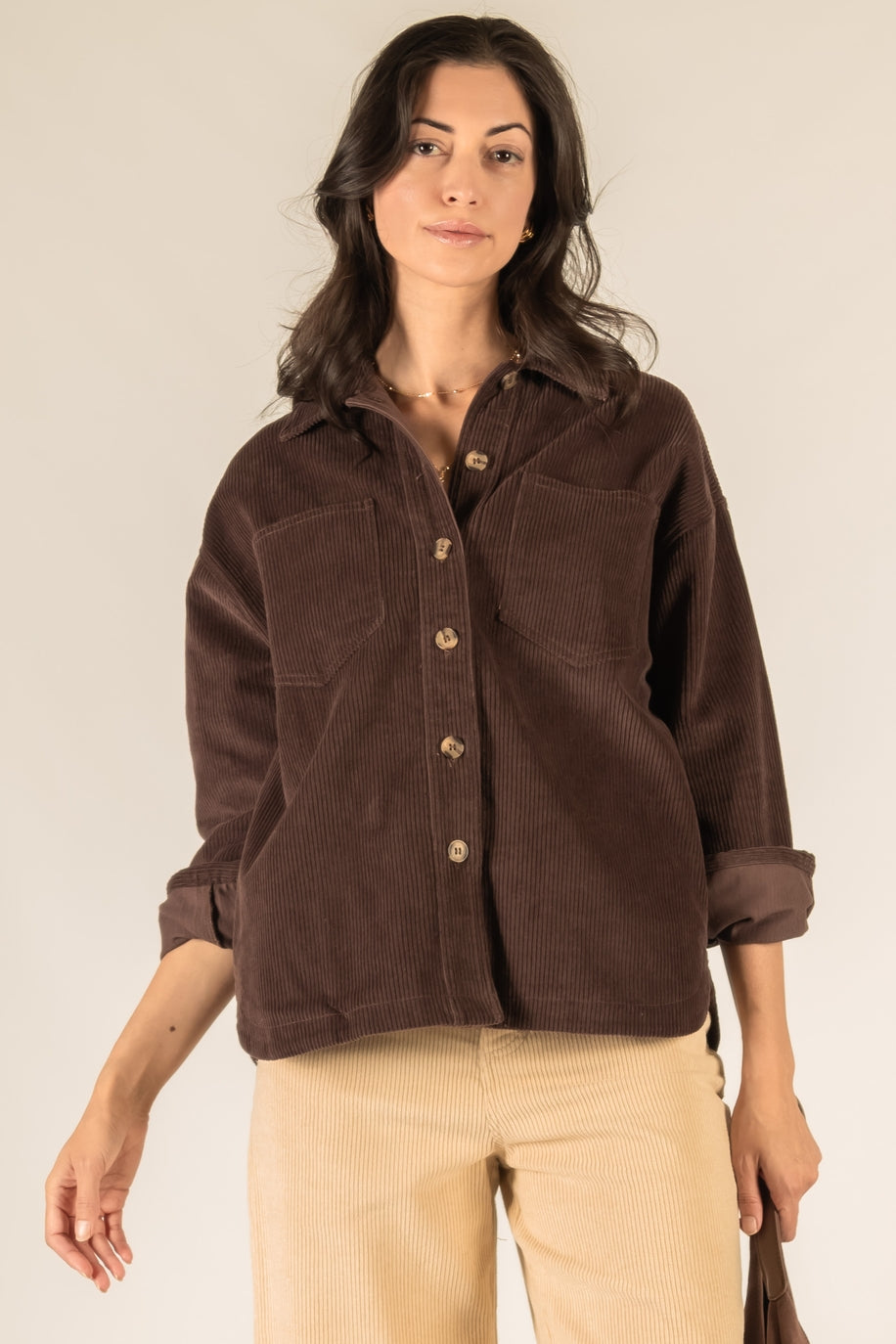 Corduroy Button Up Shirt — alternate view 3