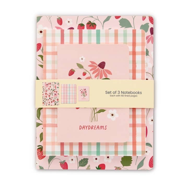 Strawberry Daydreams Stitched Notebook Set — alternate view 2