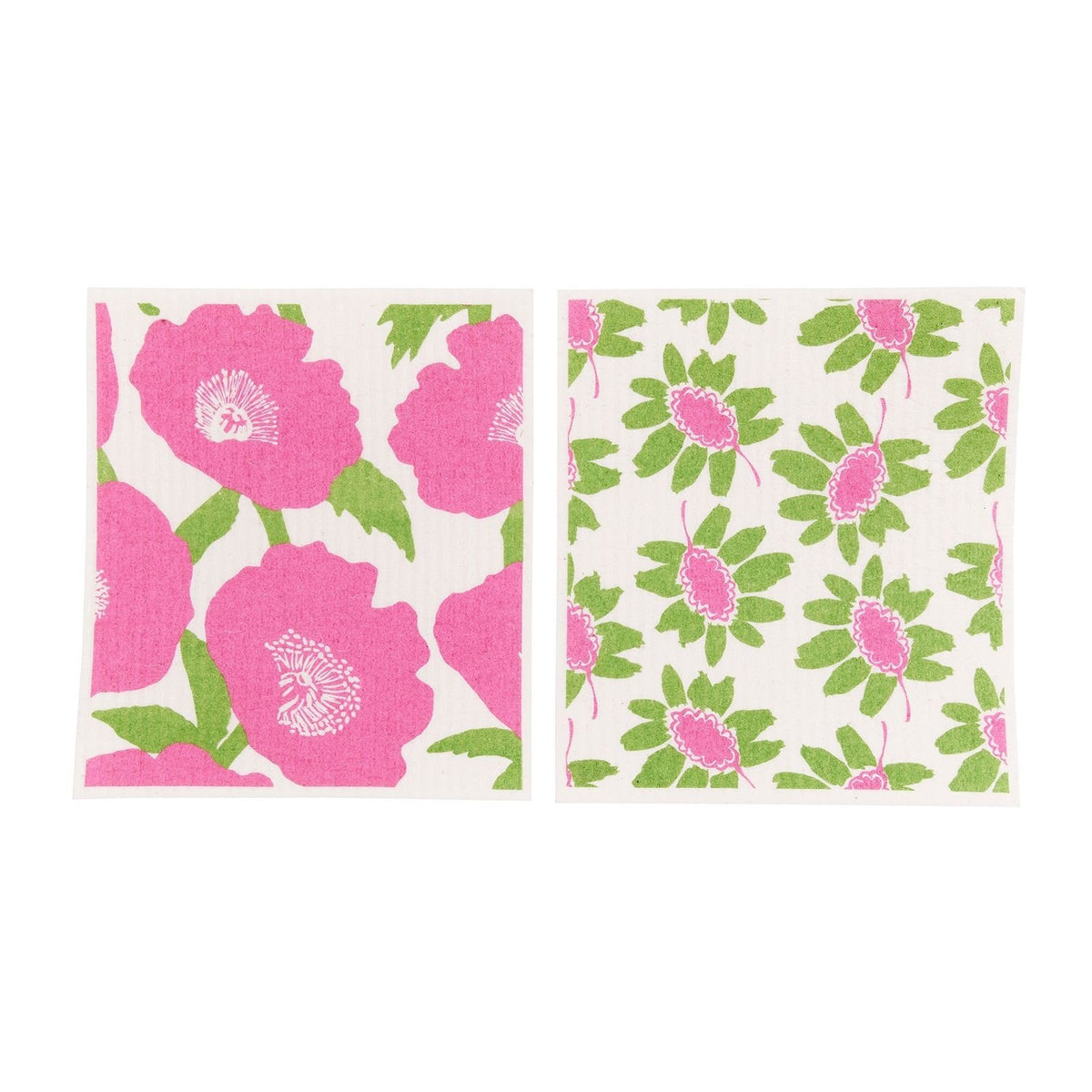 Set of 2 Poppies Pink Blu Cloths — alternate view 4