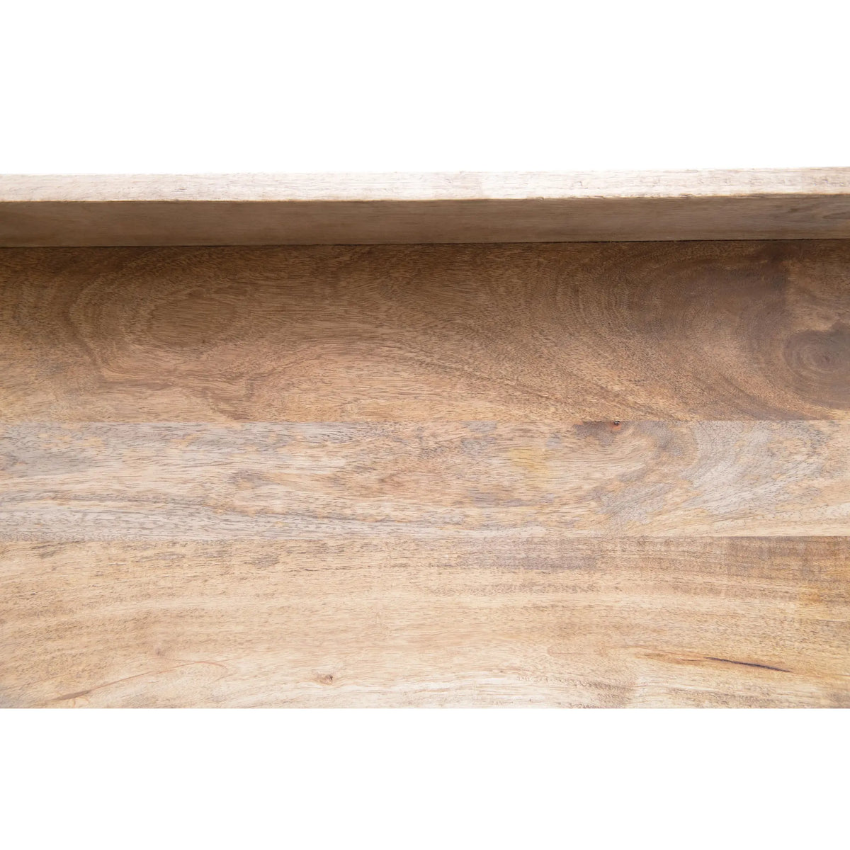 Metal Shelf with Bar and Mango Wood Shelves — alternate view 4