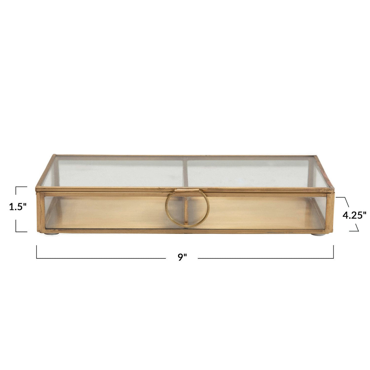 Brass and Glass Display Box — alternate view 6