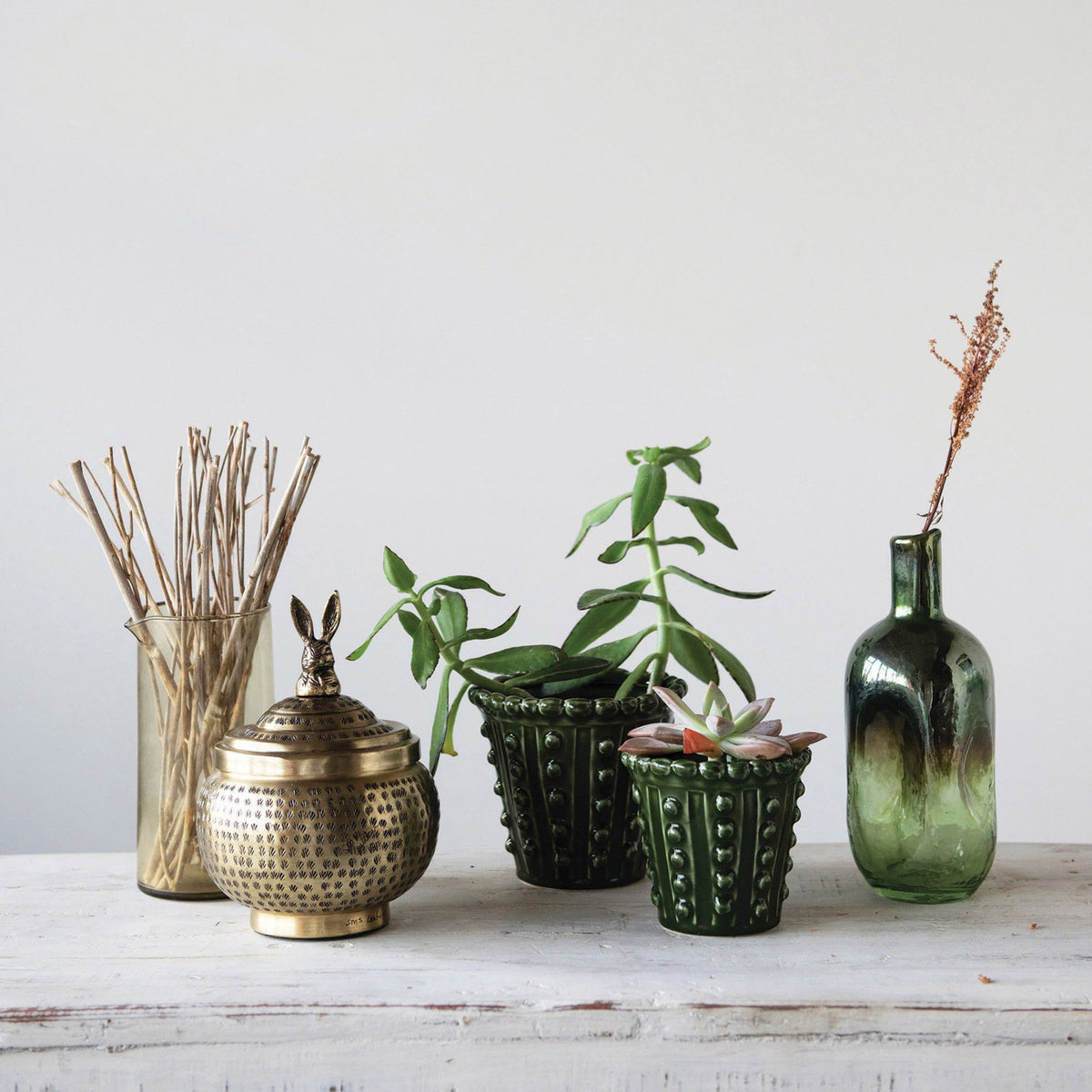 Stoneware Hobnail Planter — alternate view 2