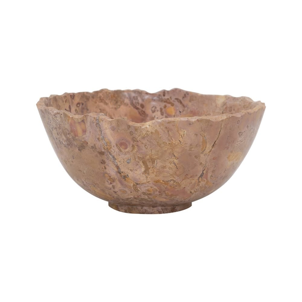 Decorative Marble Bowl with Raw Edge - Each Varies — alternate view 3