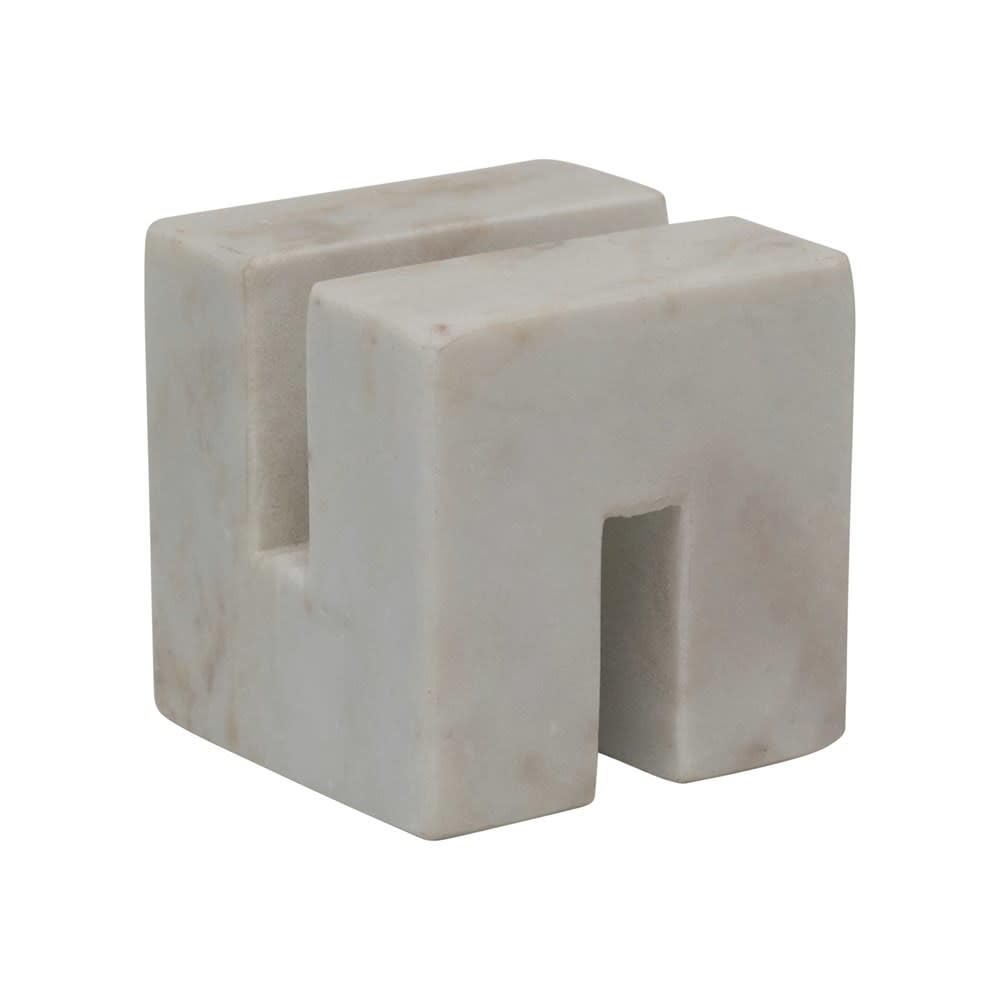 Marble Cookbook Stand, White — alternate view 2