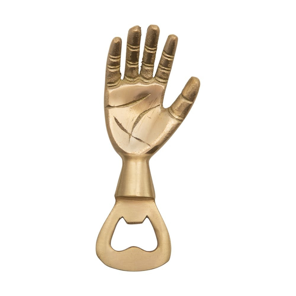 Brass Hand Bottle Opener — alternate view 2