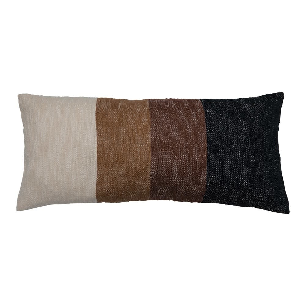 Woven Cotton Slub Lumbar Pillow, Multi Color — alternate view 2