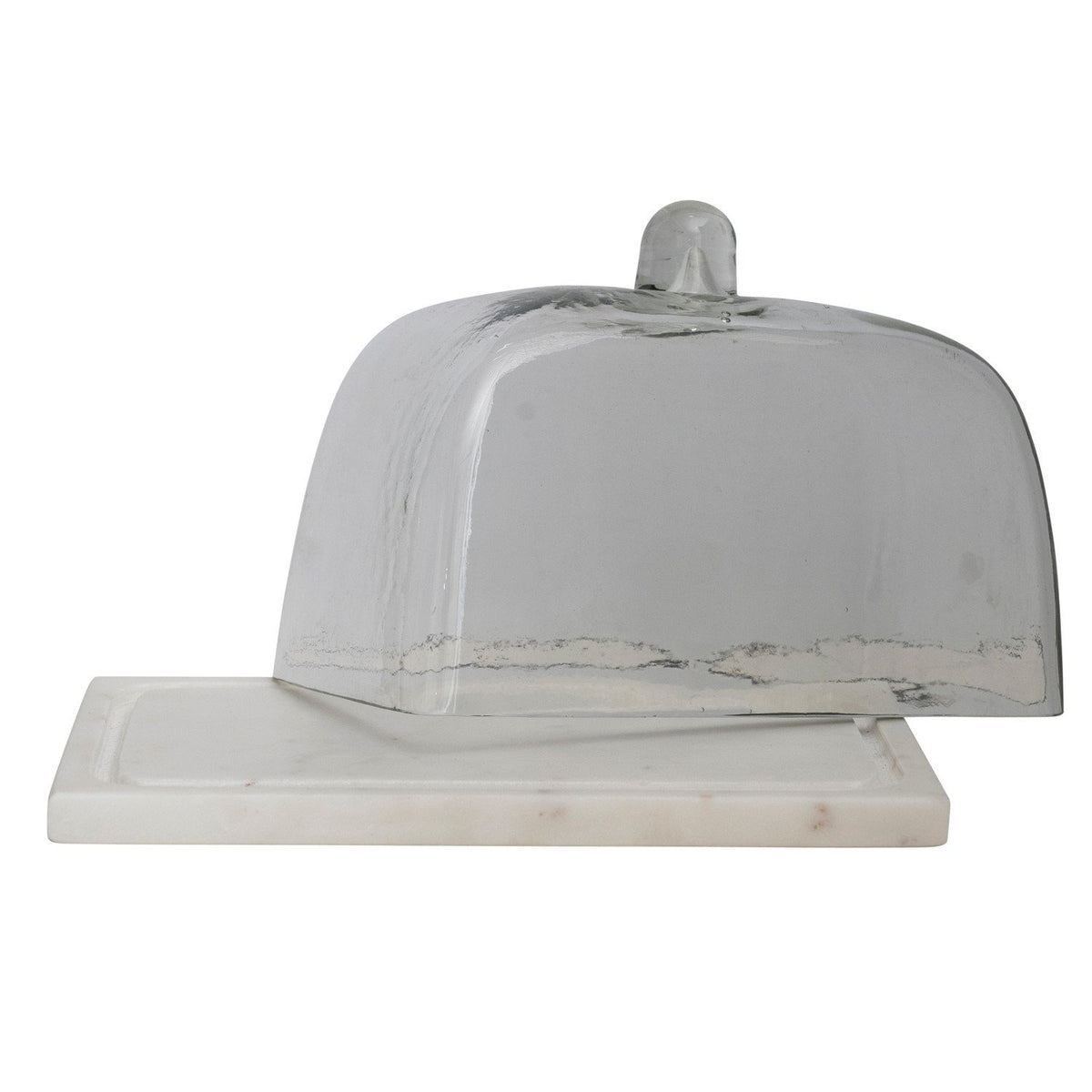 Glass Cloche With White Marble Base — alternate view 3