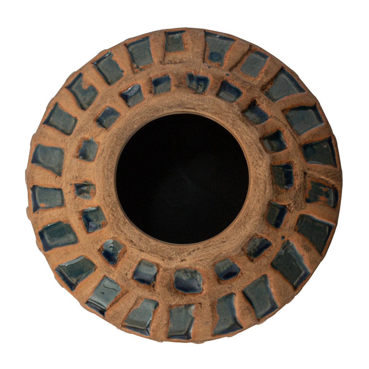 Debossed Terra-cotta Vase & Blue — alternate view 3