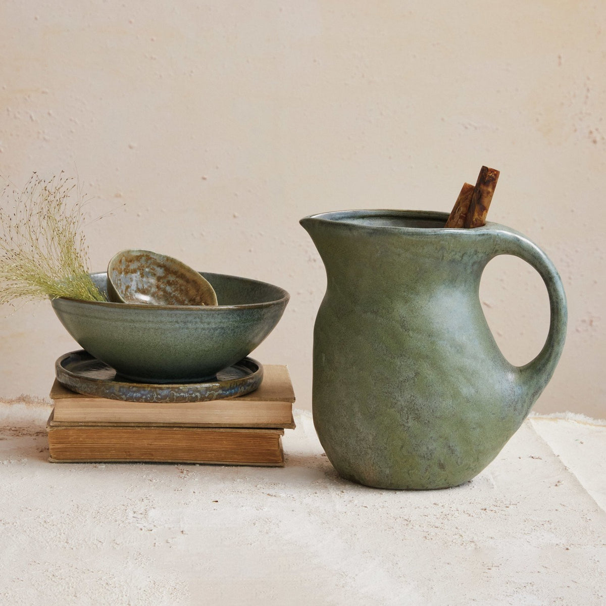 Stoneware Pitcher (2-1/2 Quart) — alternate view 2