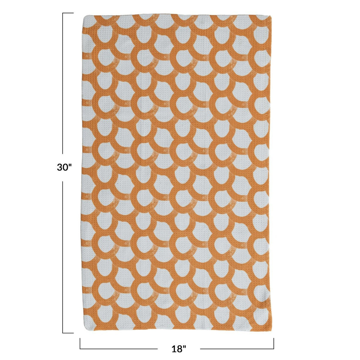 Microfibre Tea Towel-Organic Circles Pattern — alternate view 2