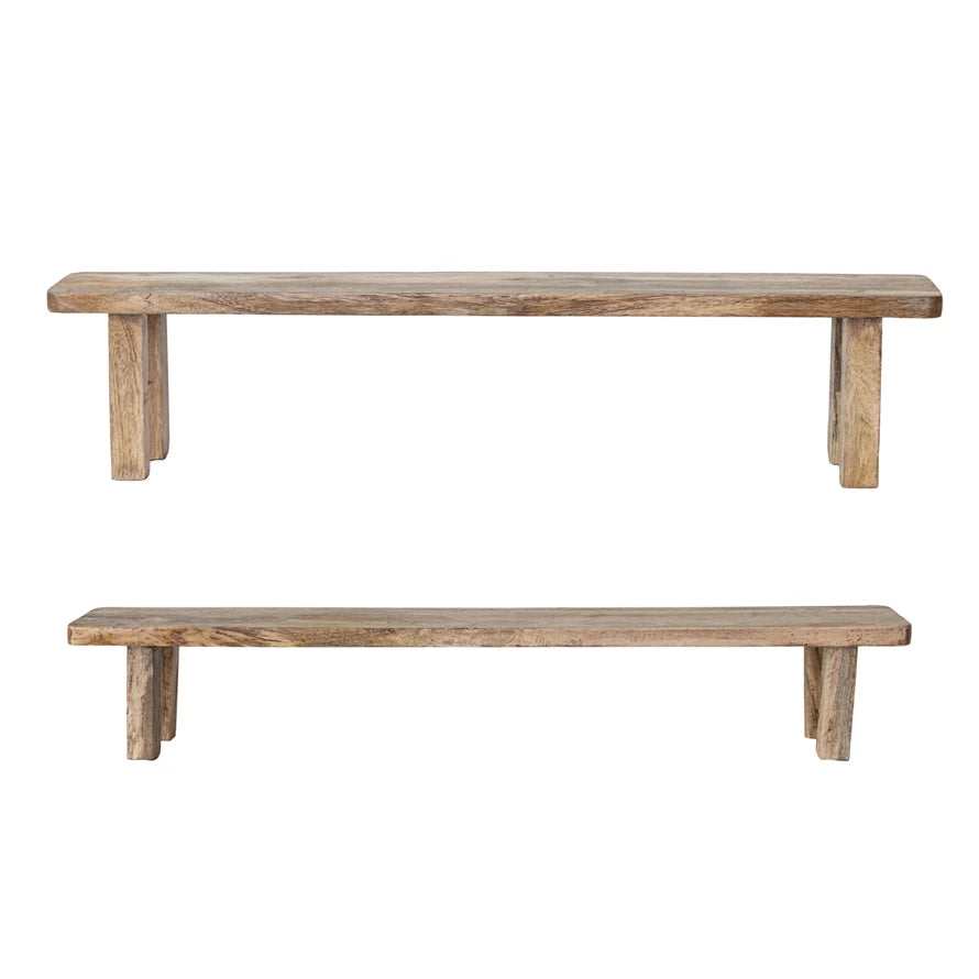 Mango Wood Nesting Pedestals, Set of 2 — alternate view 3