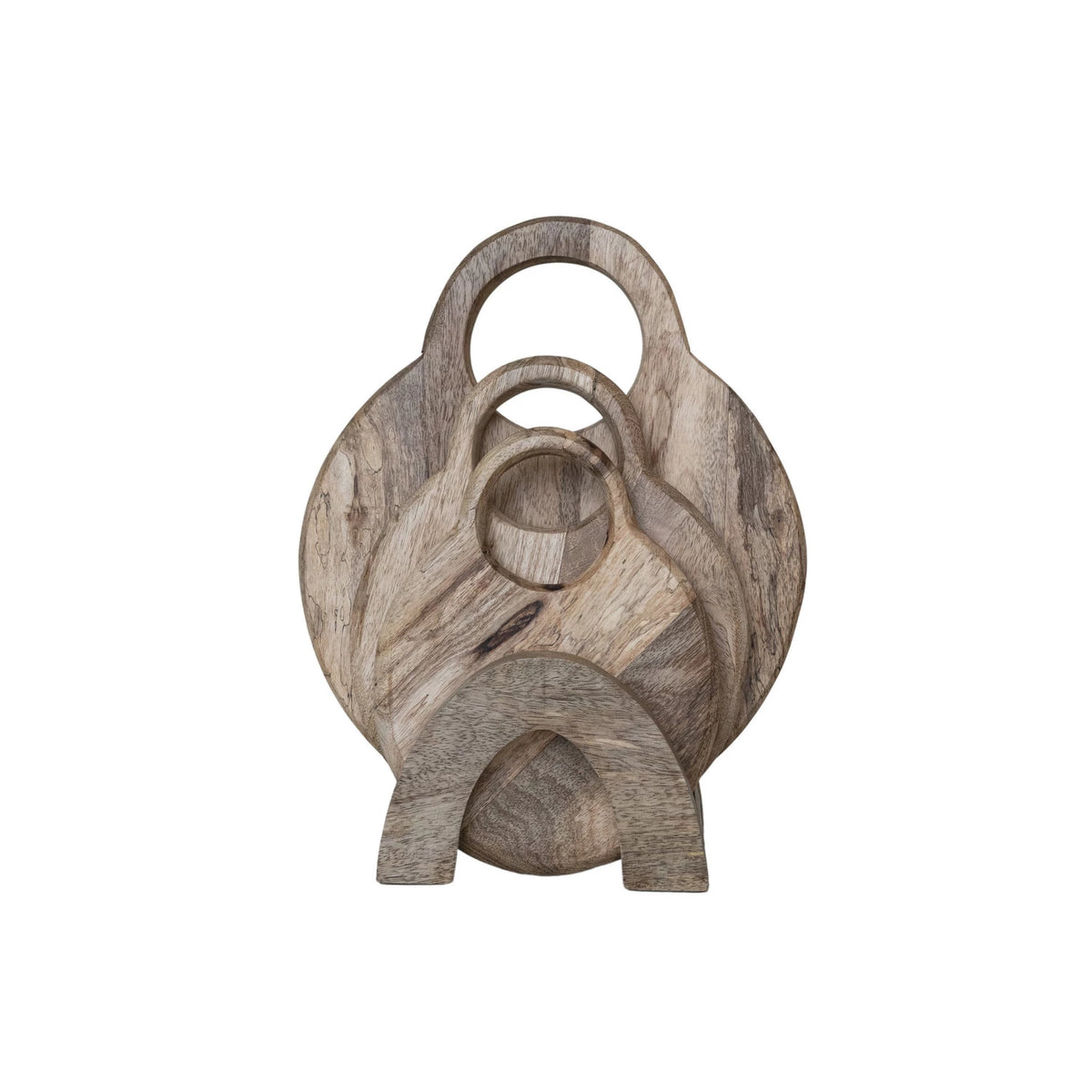 Set of 4 Cutting Boards With Handles & Stand — alternate view 2
