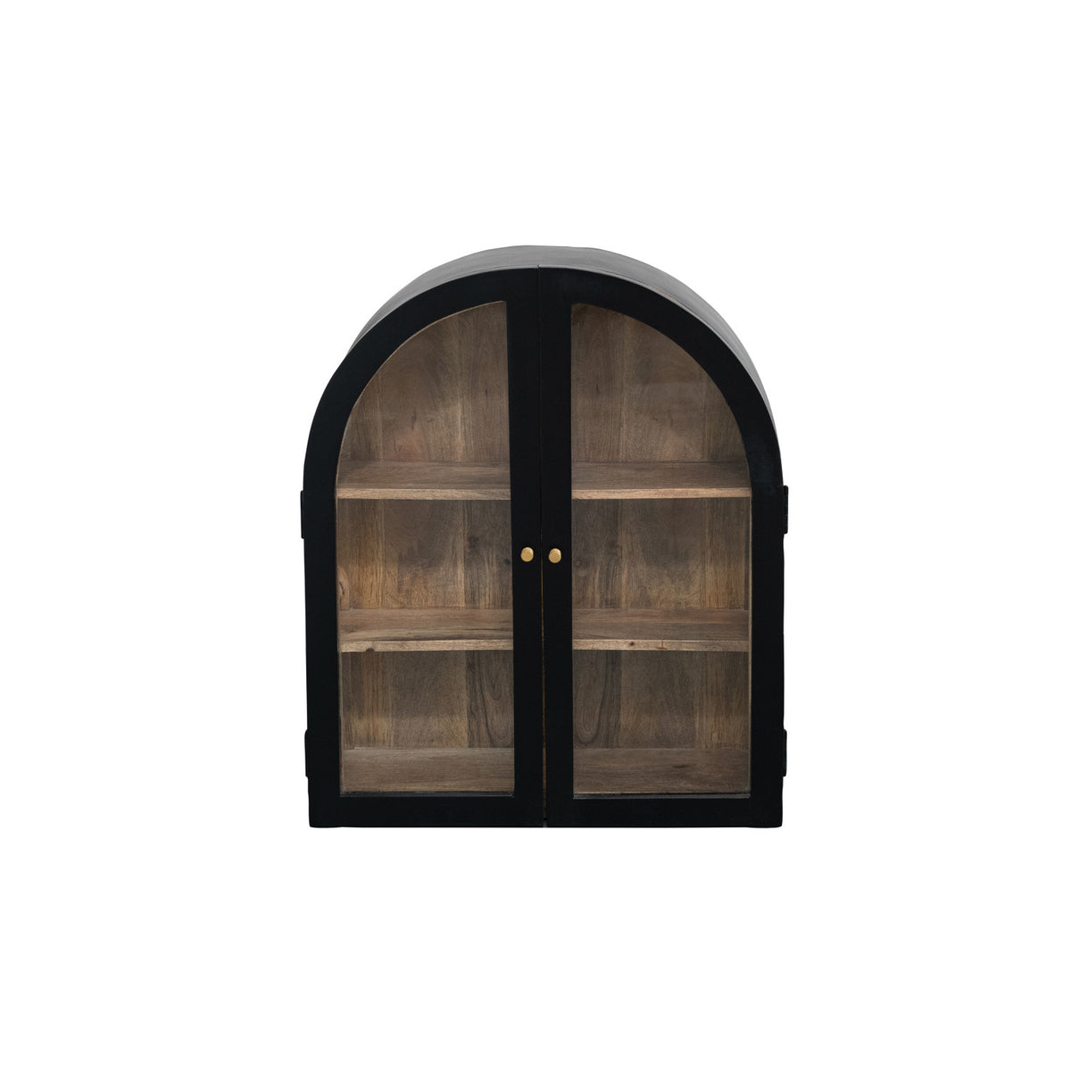 Arched Cabinet with Metal Brass Finish Knobs — alternate view 4