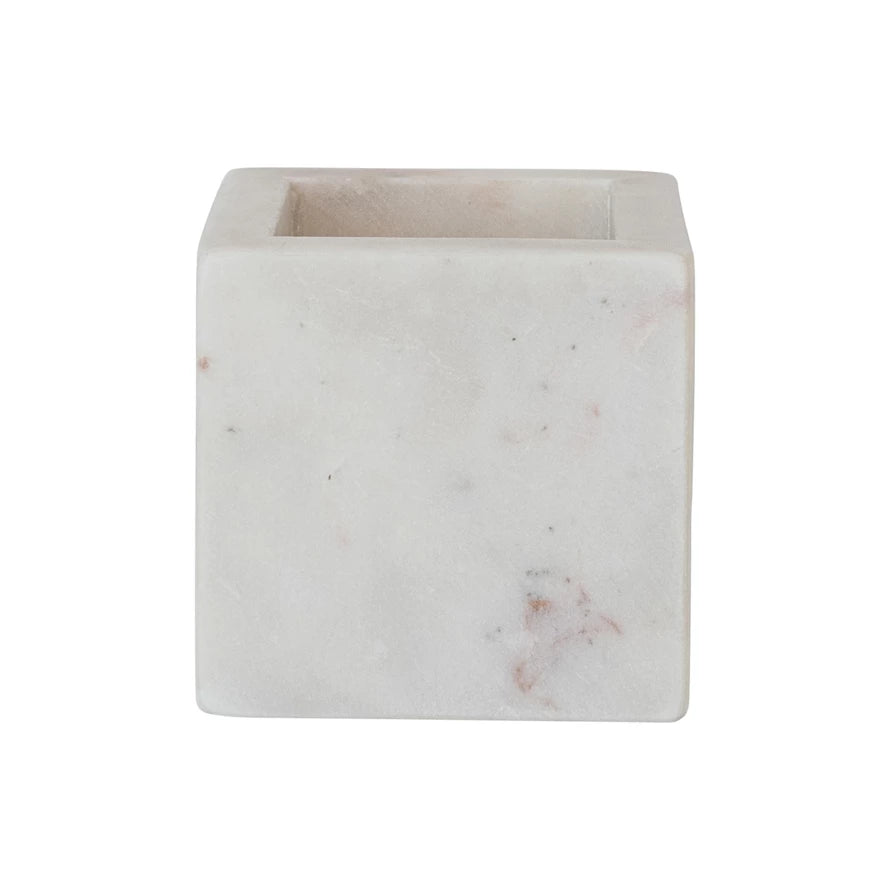 White Marble Container — alternate view 2