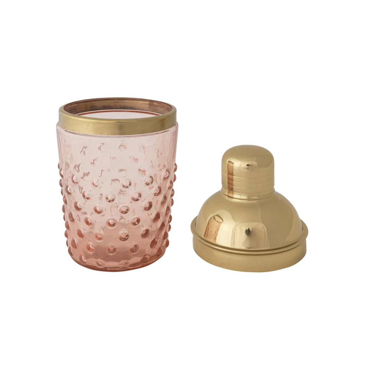 Hand-Blown Glass Hobnail Cocktail Shaker — alternate view 4
