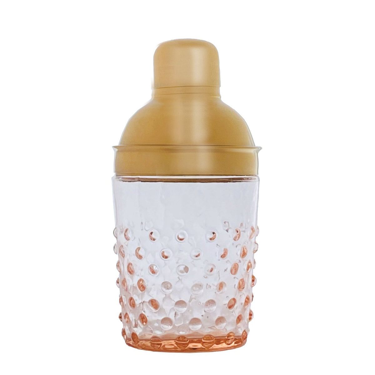 Hand-Blown Glass Hobnail Cocktail Shaker — alternate view 3
