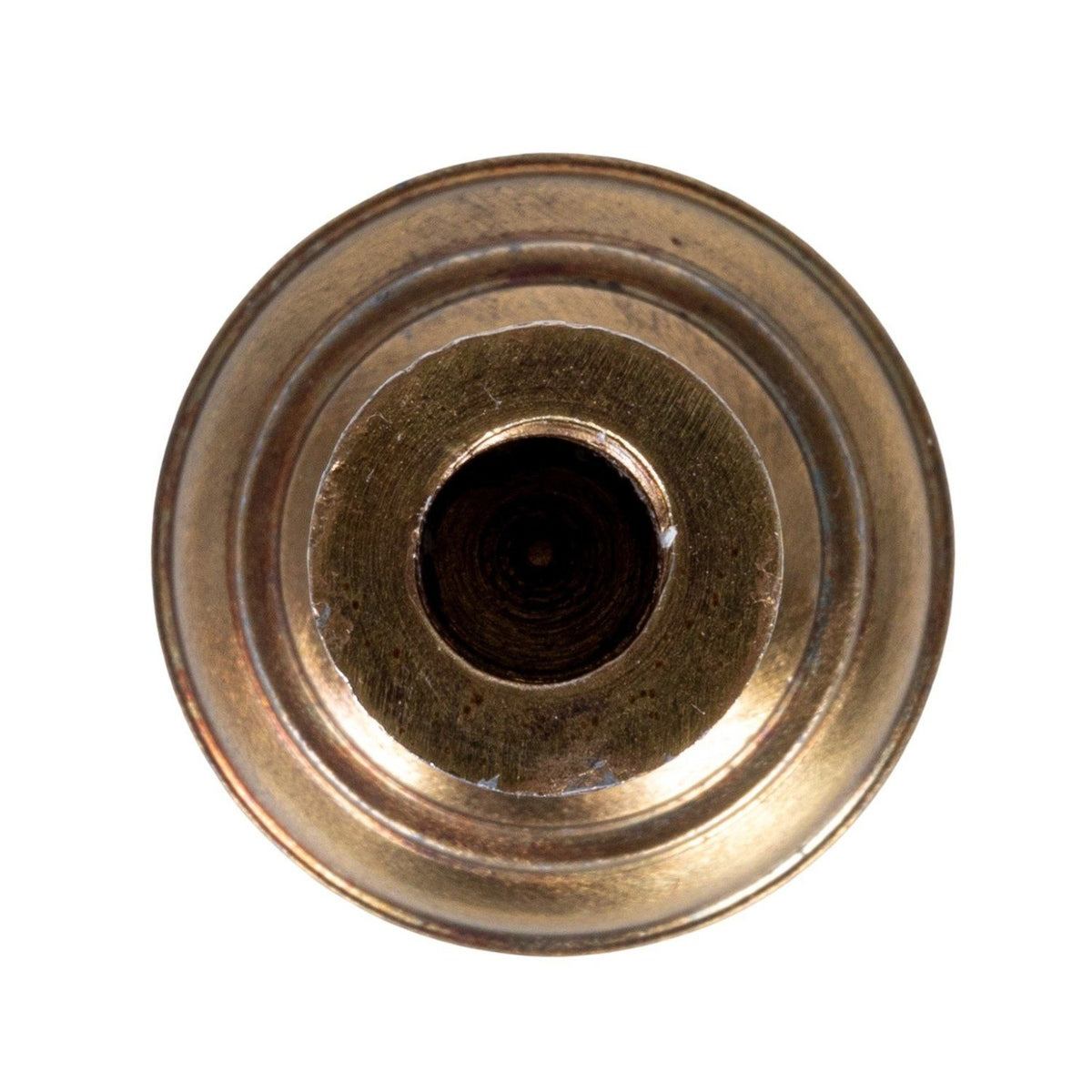 Cast Aluminum Taper Holder, Antique Brass Finish (Holds 1/2" Taper) — alternate view 2