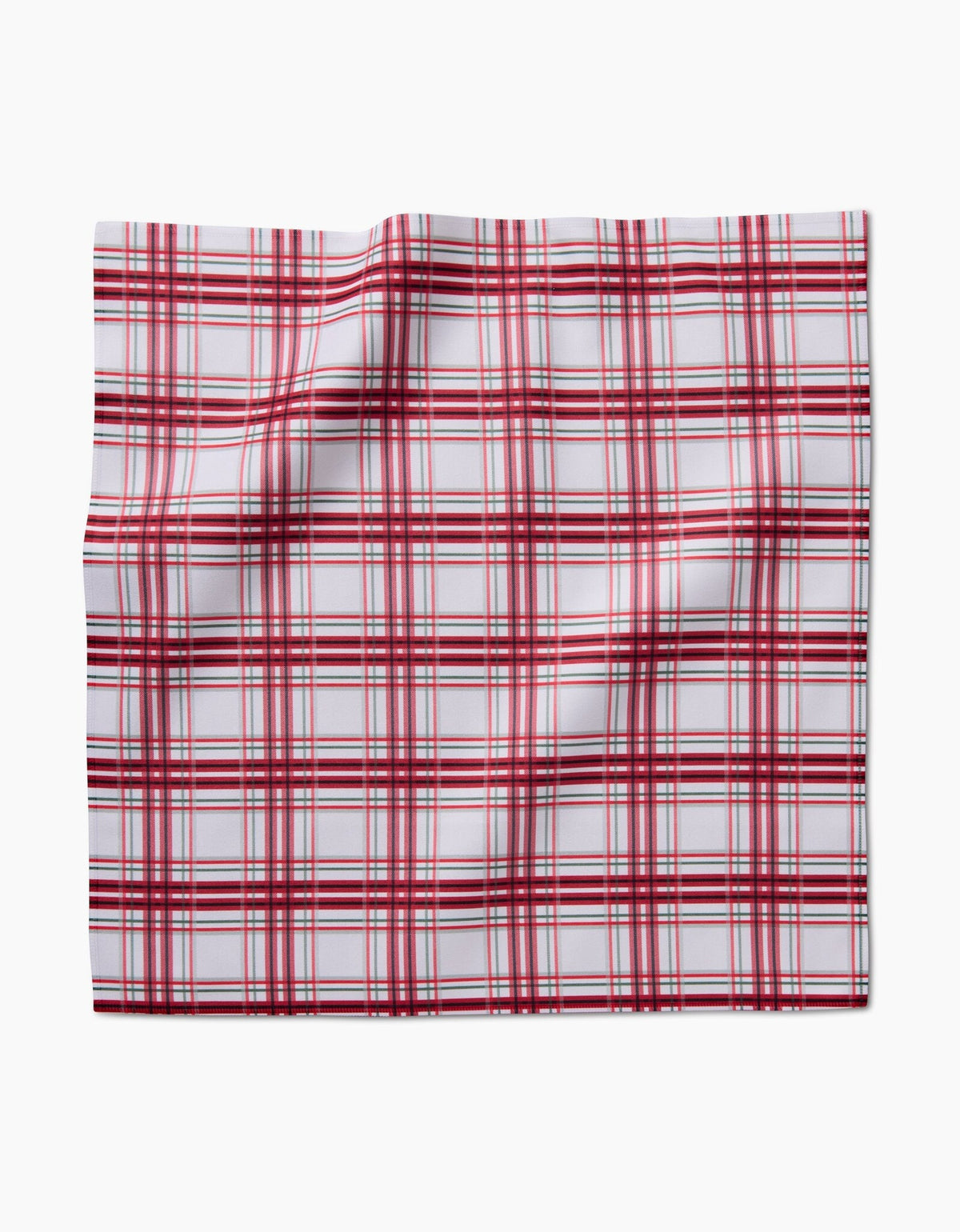 Candy Cane Plaid Dinner Napkin Set — alternate view 3