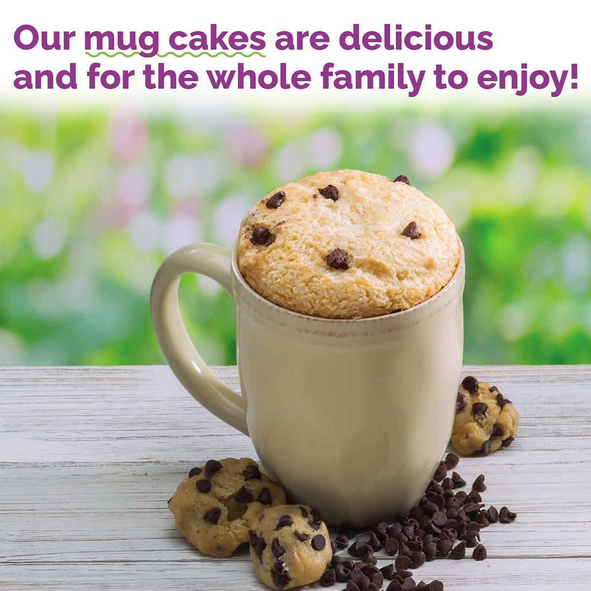 Chocolate Chip Cookie Dough Cake Microwave Single Serve — alternate view 3