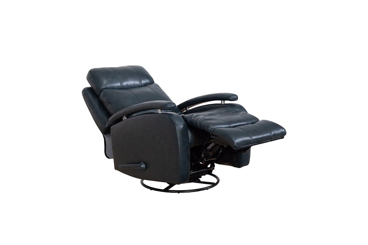Duffy Swivel Glider Recliner: Ryegate Sapphire Blue — alternate view 4