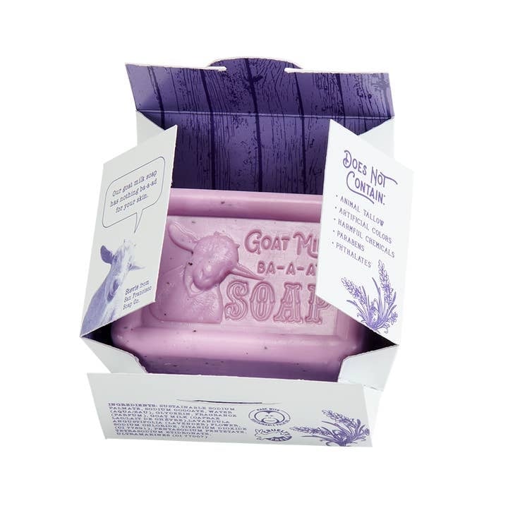 Lavender Goat Milk 5oz Pressed Bar Soap — alternate view 2