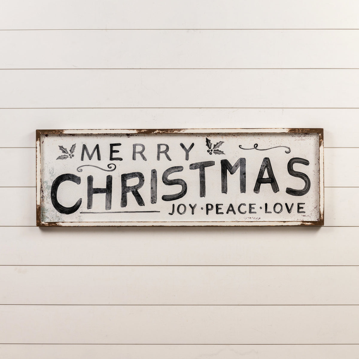 Merry Christmas Joy, Peace, Love Sign — alternate view 2