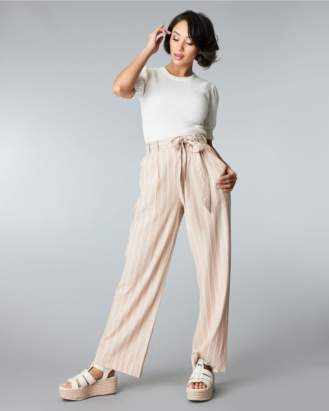 Skylar Trouser Warm Taupe — alternate view 4