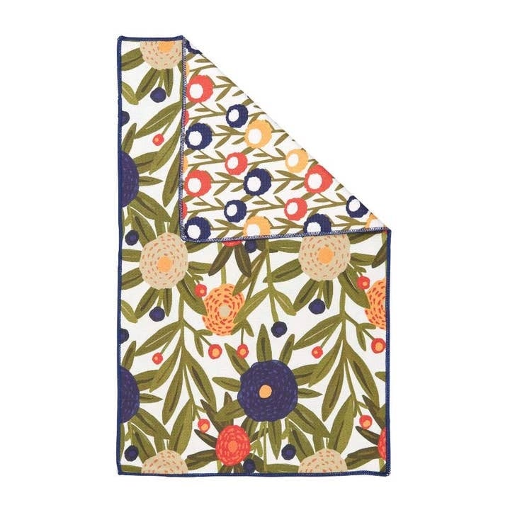 Harvest Sunshine Blu Kitchen Tea Towel — alternate view 2