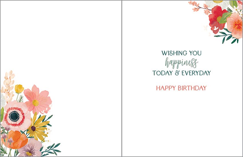 Birthday Greeting Card - Flower Vase — alternate view 2