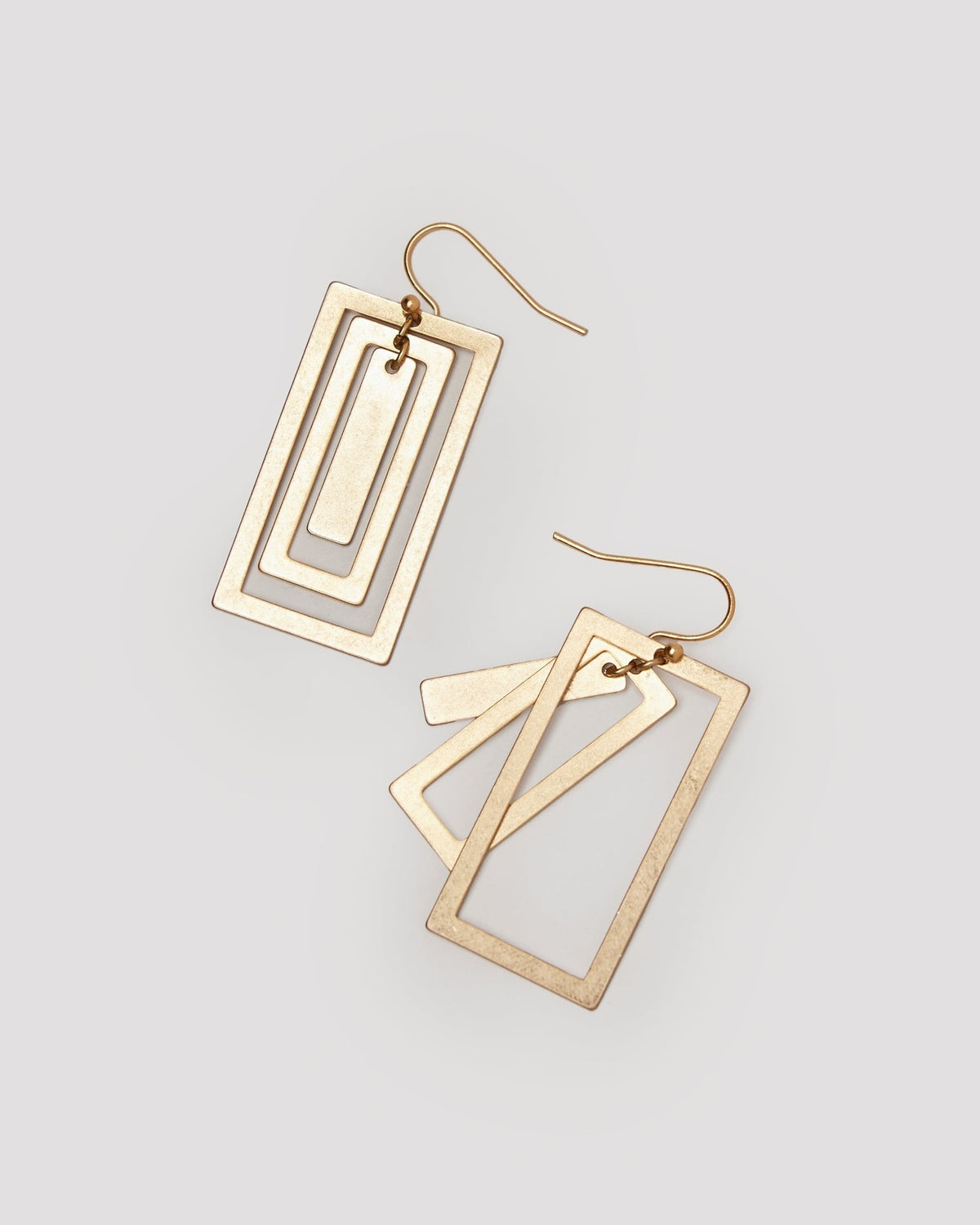 Layered Rectangle Earrings — alternate view 2