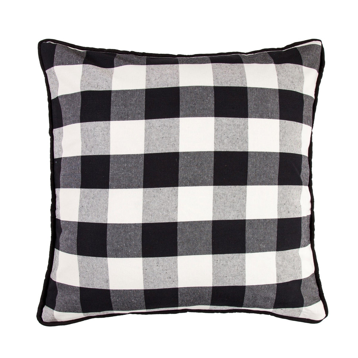 Camille Black & White Buffalo Check Euro Sham