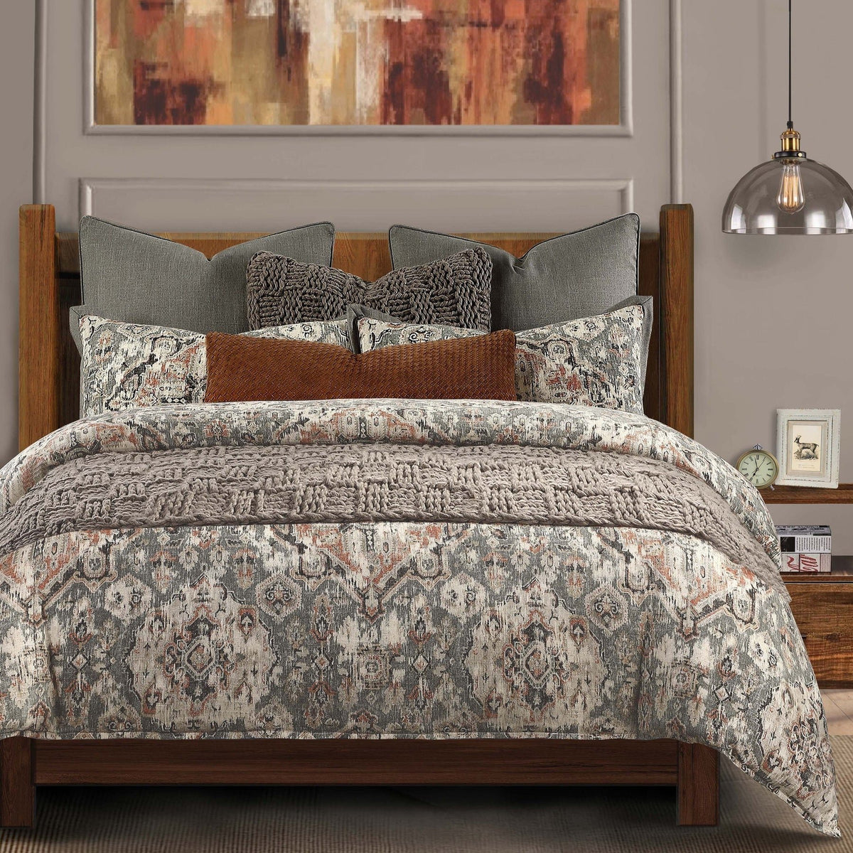 3 Piece Carmen Comforter Set, Super Queen — alternate view 3