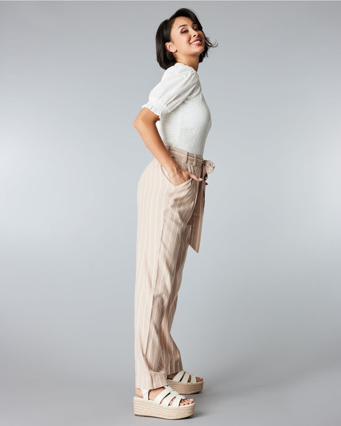 Skylar Trouser Warm Taupe — alternate view 3