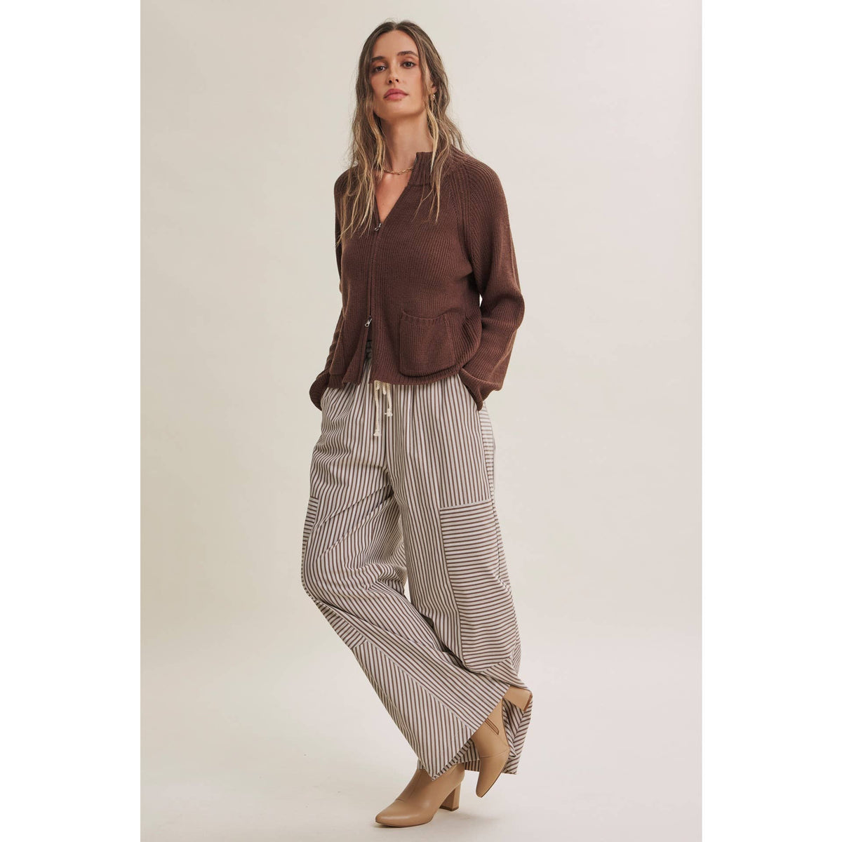 Striped Wide-Leg Pants — alternate view 13