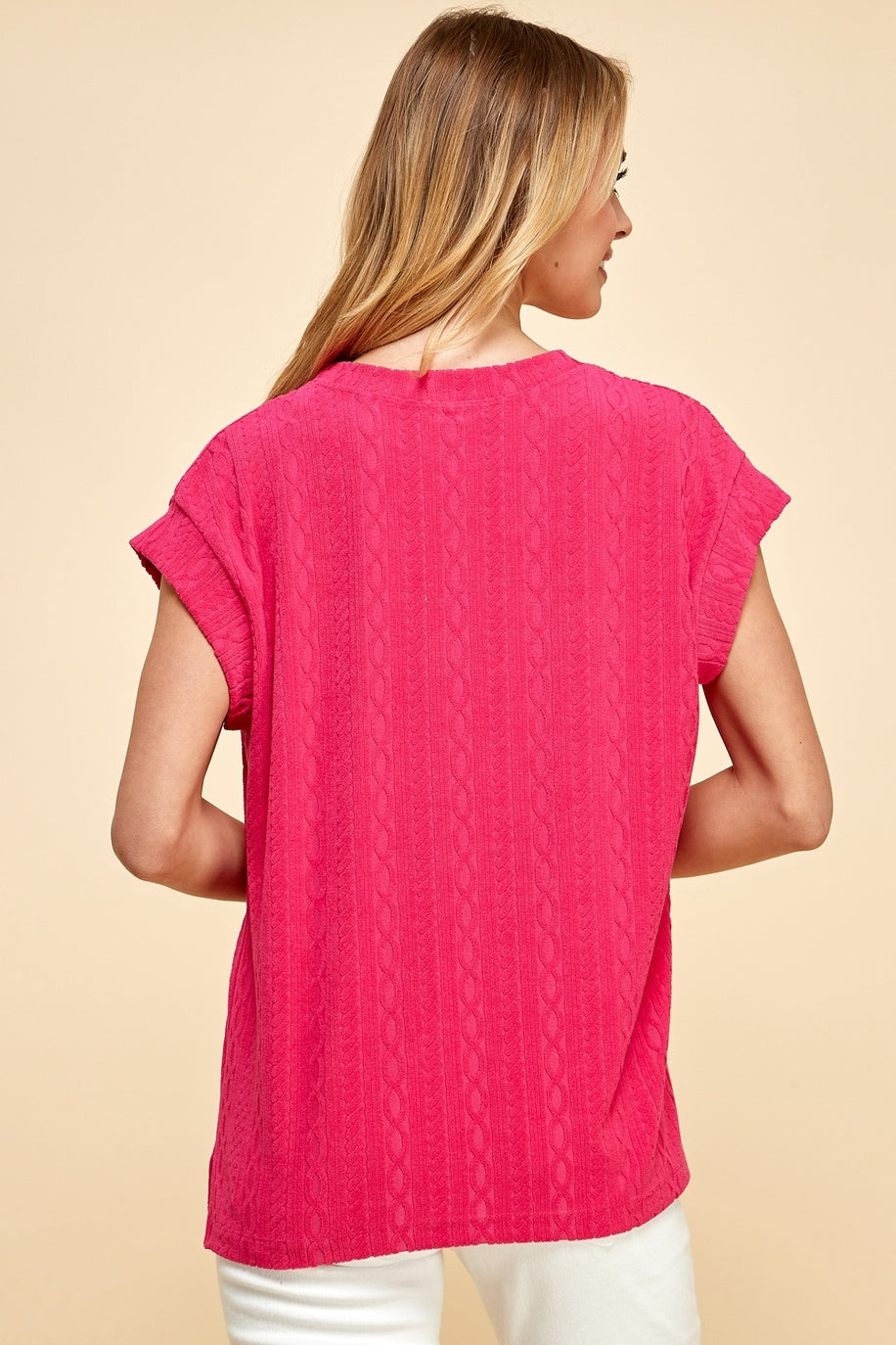 Solid Patterned Top — alternate view 2
