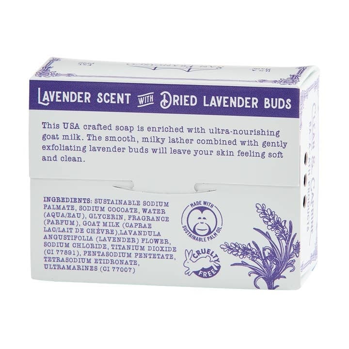 Lavender Goat Milk 5oz Pressed Bar Soap — alternate view 3
