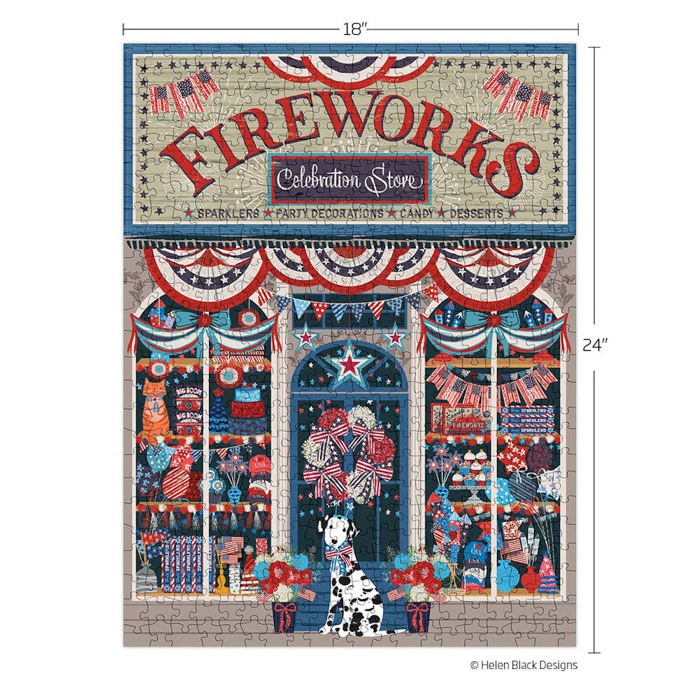 Flags & Fireworks Premium Puzzle — alternate view 2