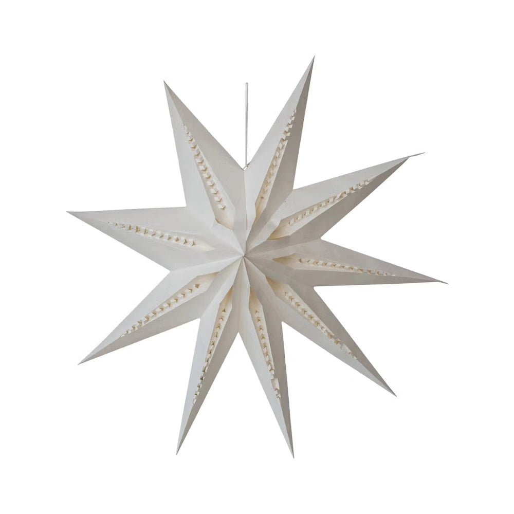 Folding 9-Point Star Ornament with LED Lights — alternate view 2