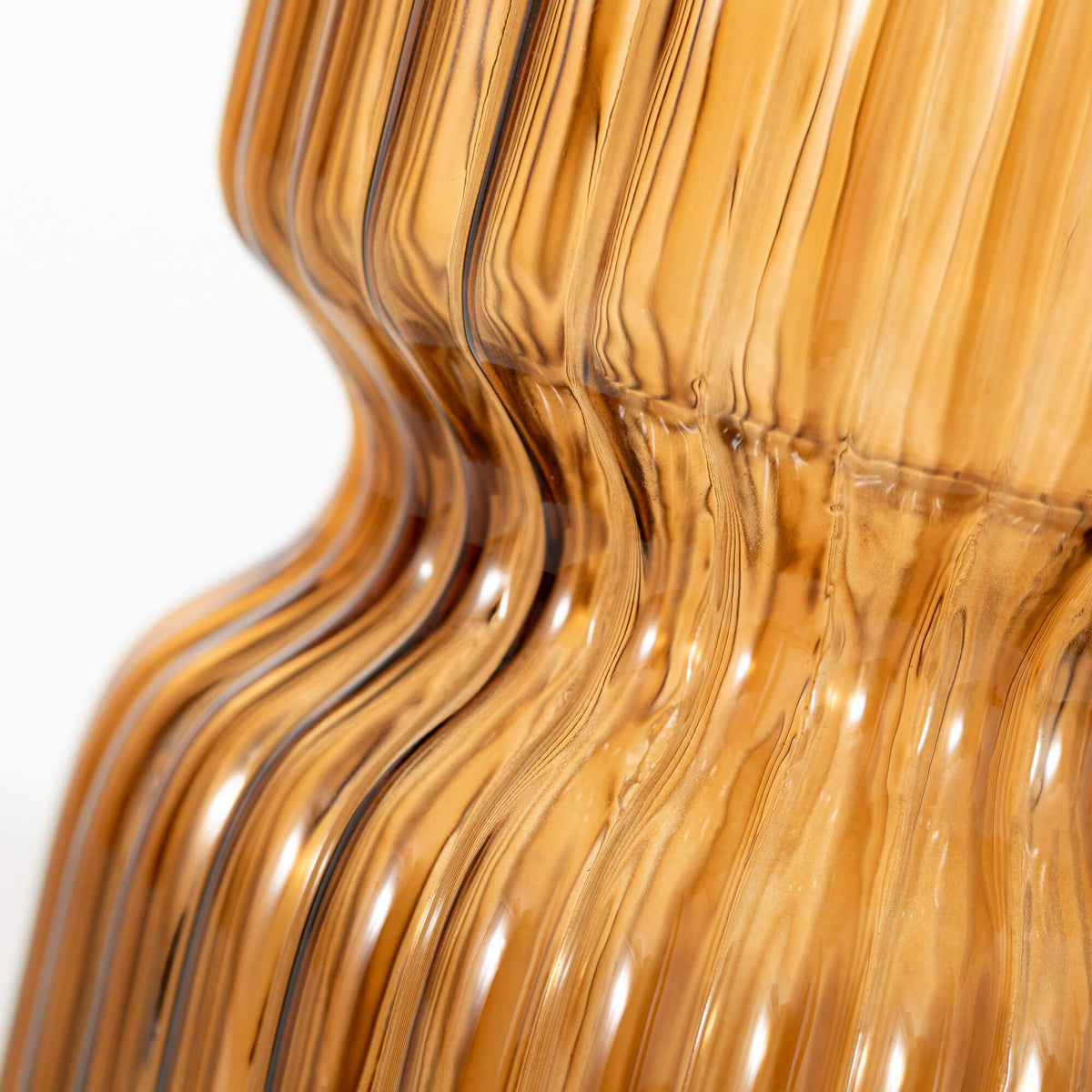 Amer Glass Ribbed Vase — alternate view 2