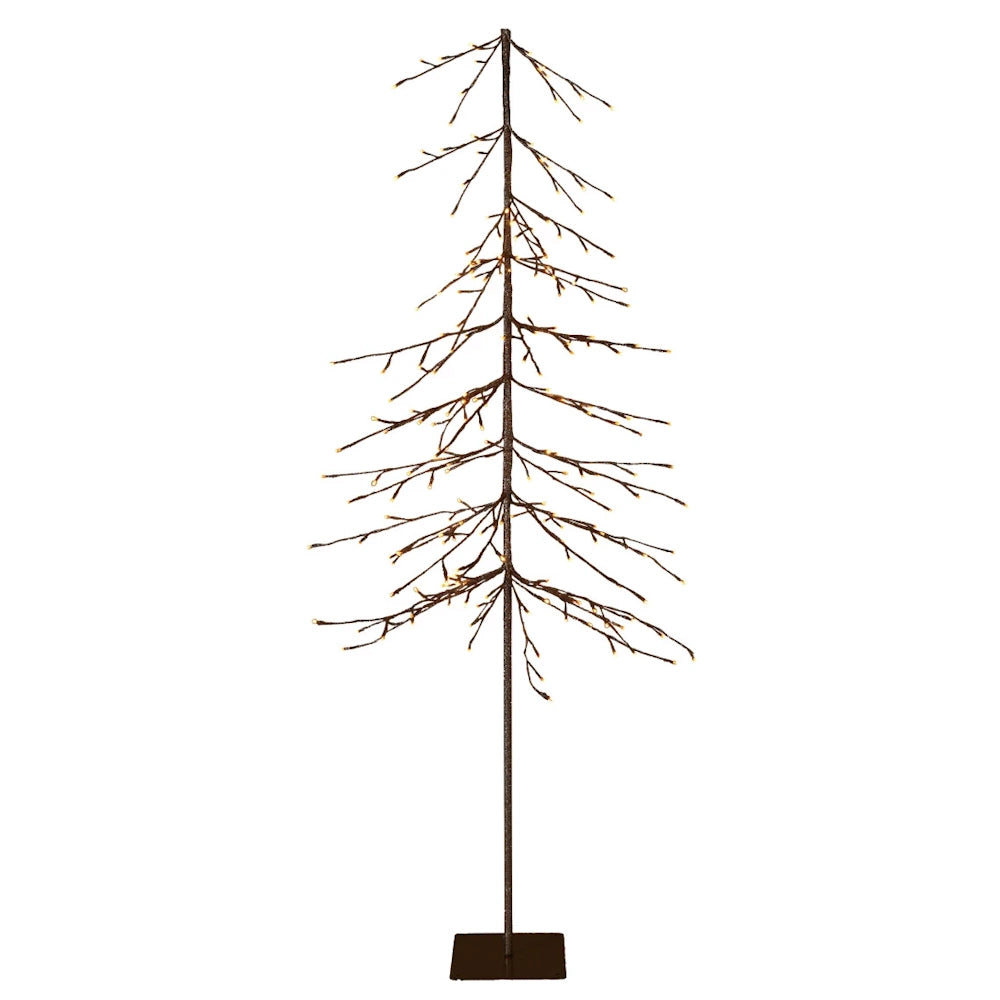 Glitter Plastic Tree with LED Lights — alternate view 4