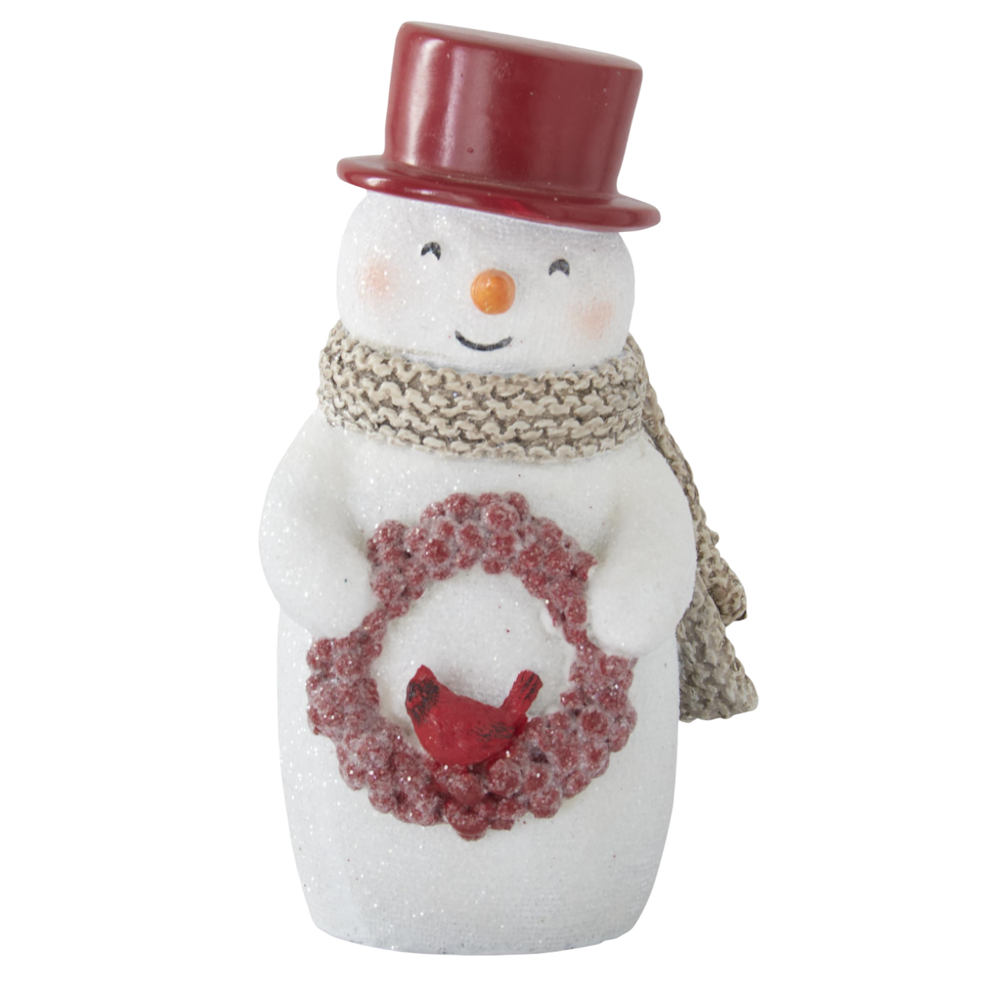 Glittered Snowmen with Red Top Hats — alternate view 2