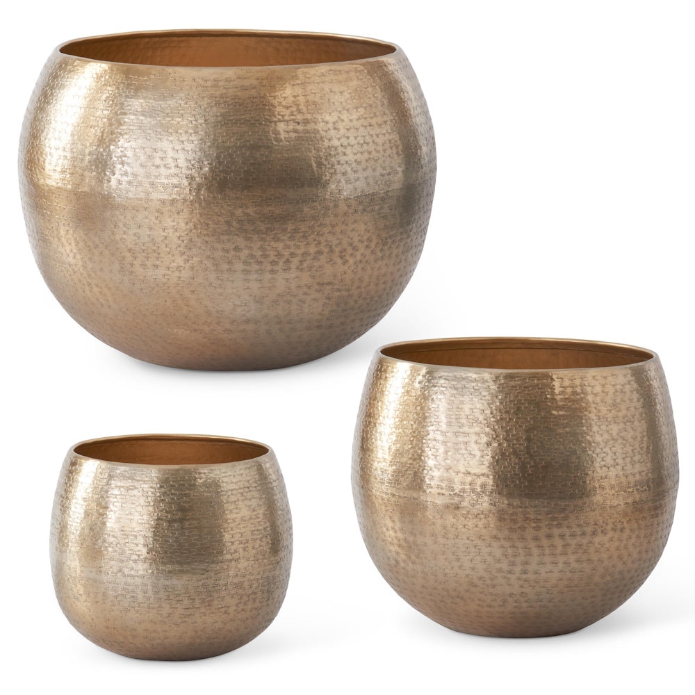 Gold Textured Pot