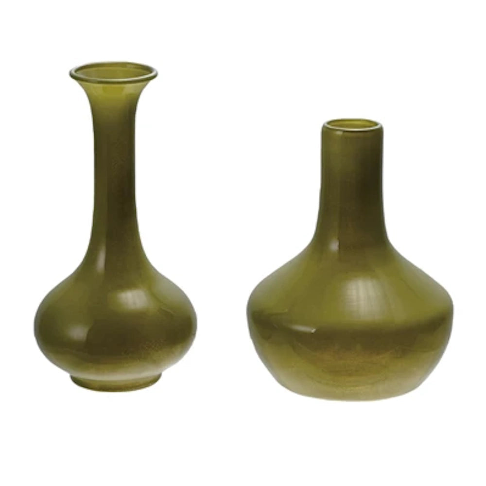 Green Glass Vase — alternate view 2