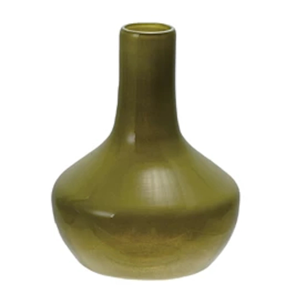 Green Glass Vase — alternate view 4