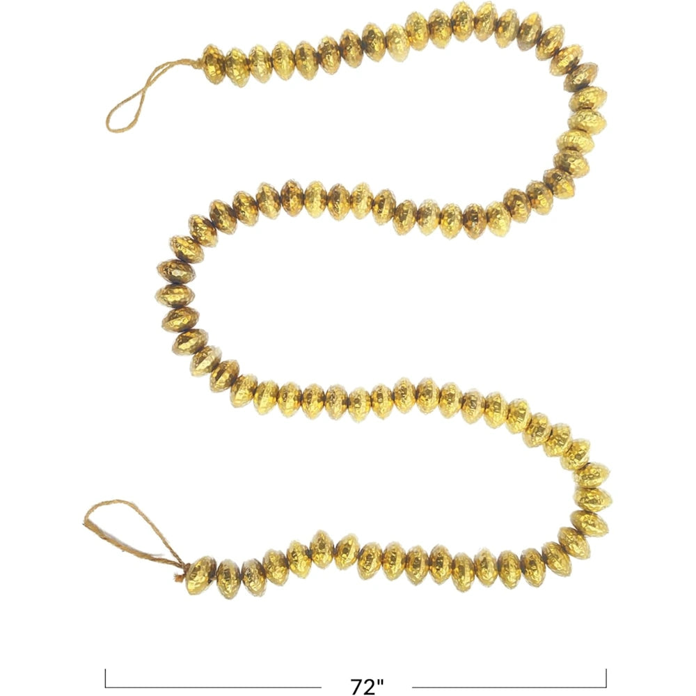 Hammered Metal Bead Garland — alternate view 3