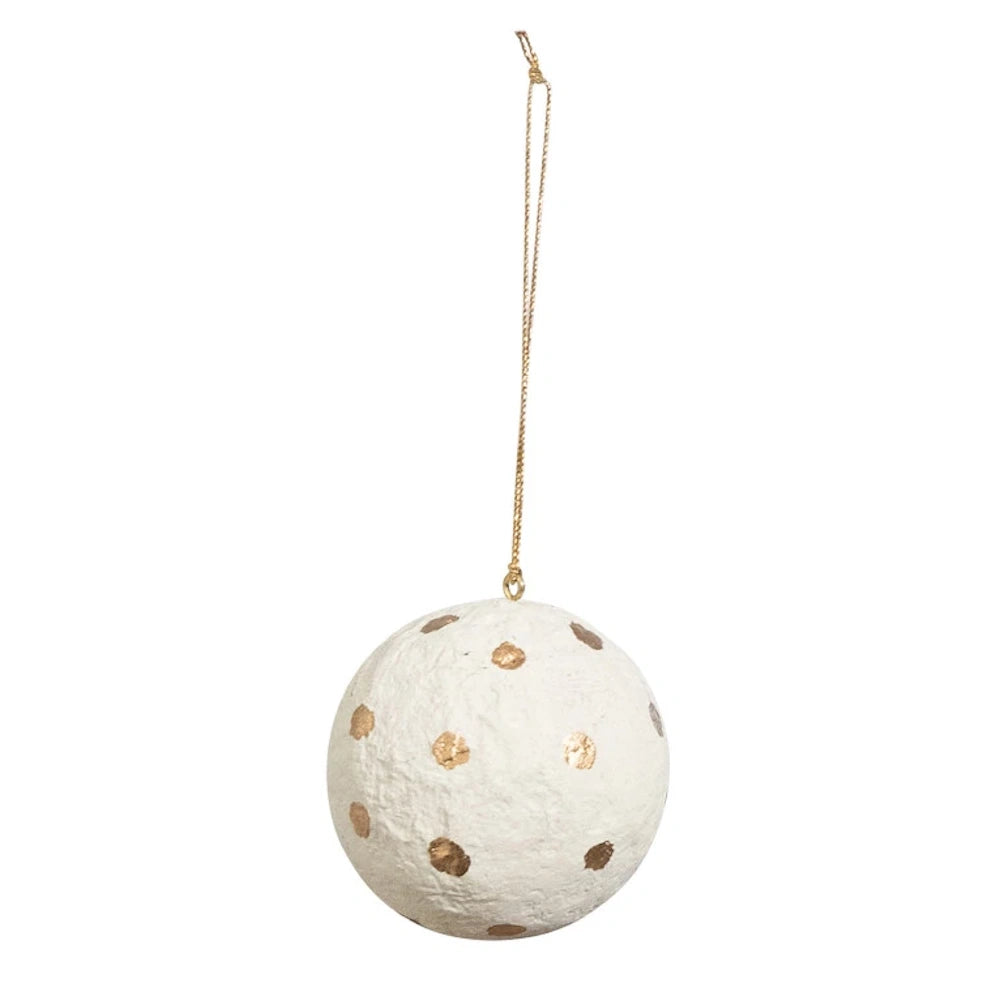 Hand-Painted Paper Mache Ball Ornaments — alternate view 3