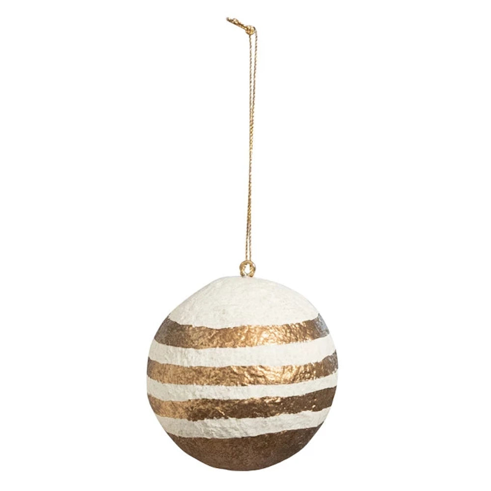 Hand-Painted Paper Mache Ball Ornaments — alternate view 5