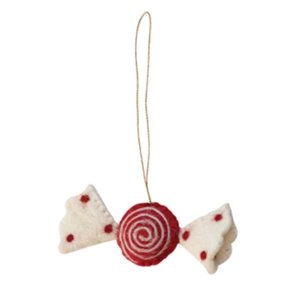 Handmade Wool Felt Candy Ornament — alternate view 4